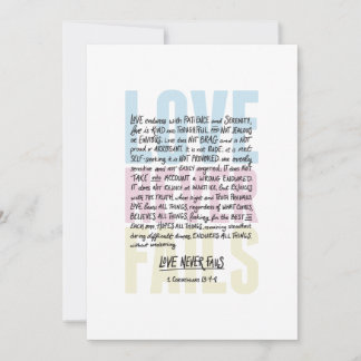 Kärlek Misslyckas aldrig Inbjudningar