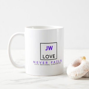 Kärlek misslyckas aldrig JW-muggen Kaffemugg