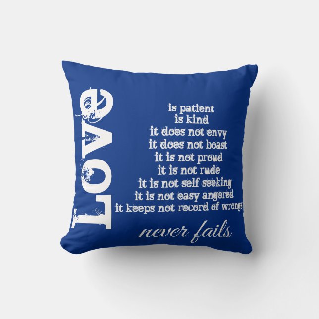 Kärlek Misslyckas aldrig Pillow Kudde (Framsida)