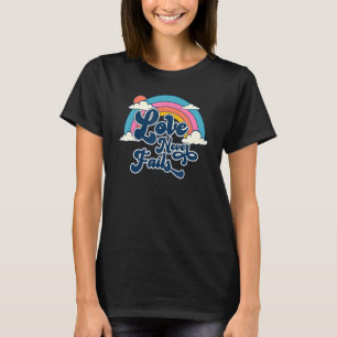 Kärlek Misslyckas aldrig positivcitattecken för es T Shirt