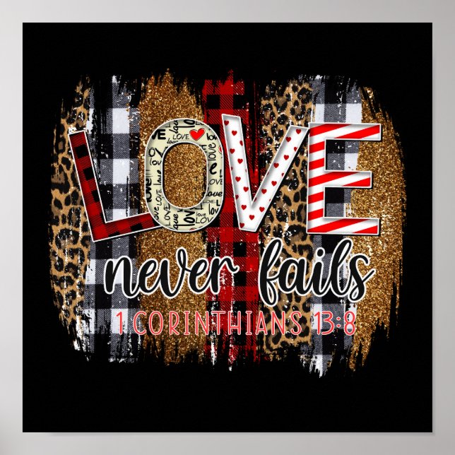 Kärlek Misslyckas aldrig Poster (Framsidan)