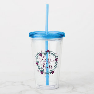 Kärlek misslyckas aldrig take away mugg
