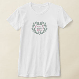 Kärlek Misslyckas aldrig - Valentine Hearts Gift T Shirt