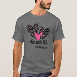 Kärlek Misslyckas aldrig Valentines day Par Tee Le