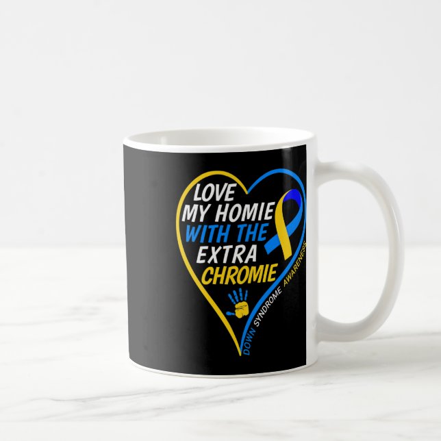 Kärlek mitt homie med Extra-nedkylningssyndrom Kaffemugg (Höger)