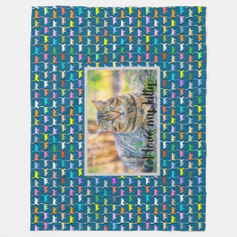 Kärlek Mitt Kattunge i din matfotoutskrift Fleecefilt