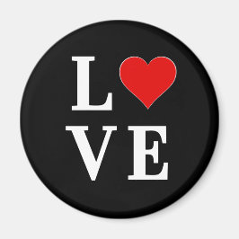 KÄRLEK Modern Trendig Black and White Magnet