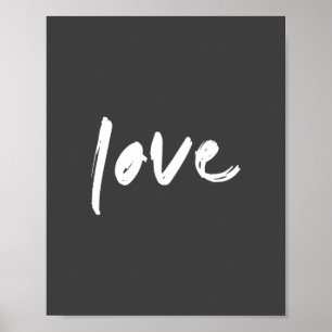 Kärlek Modern Trendig för minimalistisk Snyggt i Poster
