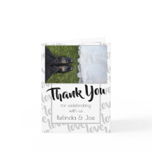 Kärlek Modernt Skript Typografi Tack