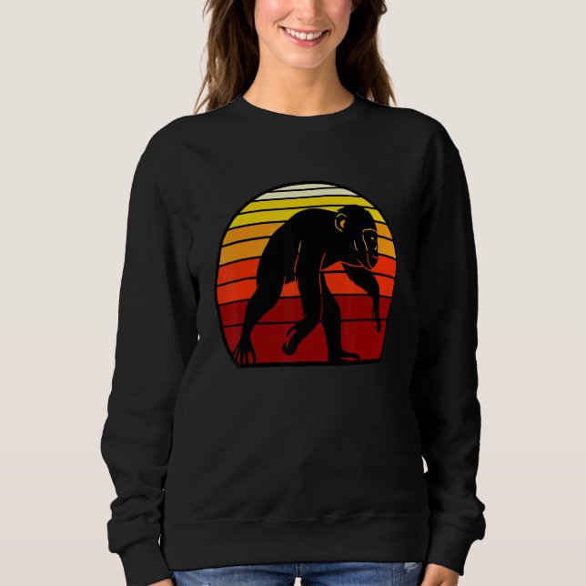 Kärlek Monkey Space Chimpanzee T Shirt (Framsida)