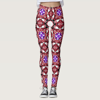 kärlek mönster designad leggings