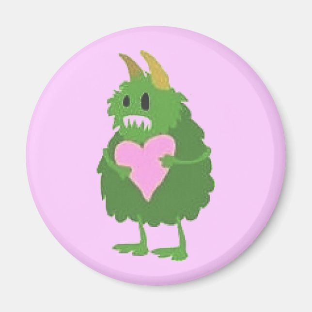 "Kärlek Monster" Fridge Magnet (Framsidan)
