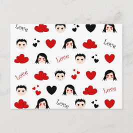 Kärlek mönster - vykort