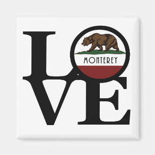 KÄRLEK Monterey Kalifornien Magnet