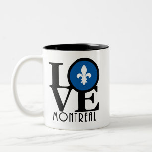 KÄRLEK Montreal Quebec 11oz Två-Tonad Mugg