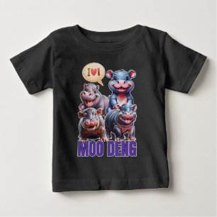 Kärlek moo Deng Thai lustig berömd lilla baby hipp T Shirt
