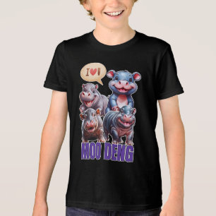 Kärlek moo Deng Thai lustig berömd lilla baby hipp T Shirt