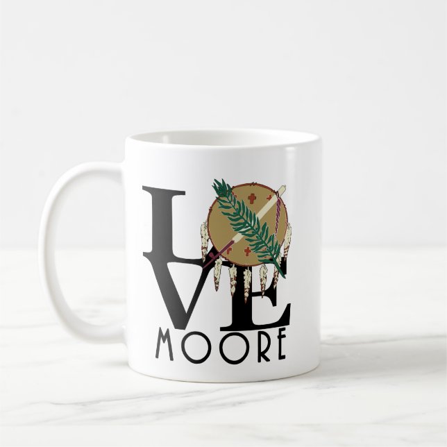 KÄRLEK Moore Oklahoma Kaffemugg (Vänster)