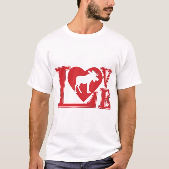 KÄRLEK-MOOSE T SHIRT (Framsida)