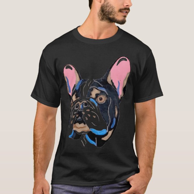 Kärlek Mops Livet Händer Bull Dog Coffee Hjälper K T Shirt (Framsida)