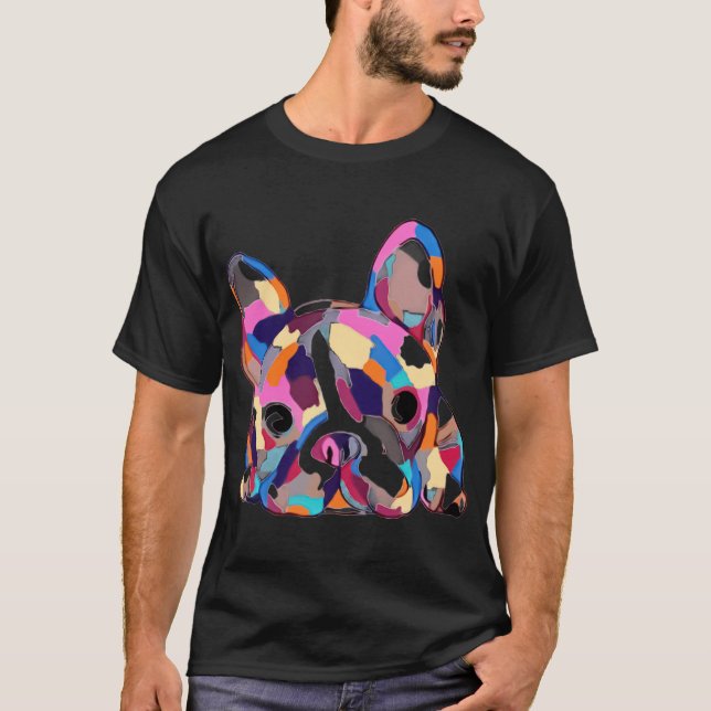 Kärlek Mops Livet Händer Bull Dog Coffee Hjälper K T Shirt (Framsida)