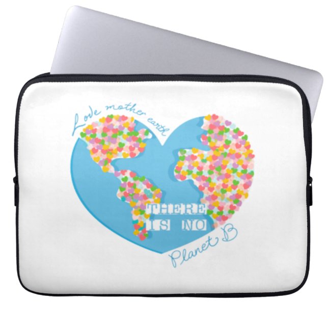 Kärlek Mor: Det finns ingen planet B Laptop Fodral (Framsidan)