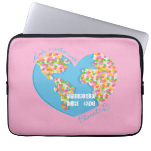 Kärlek Mor: Det finns ingen planet B Laptop Fodral