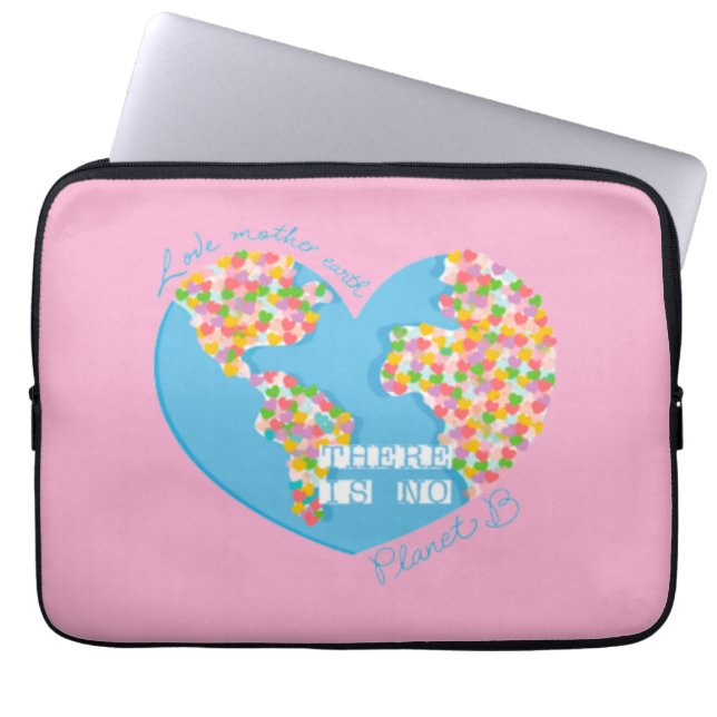 Kärlek Mor: Det finns ingen planet B Laptop Fodral (Framsidan)