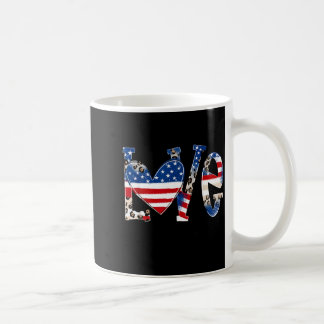 Kärlek Mormor Liv Patriotisk USA Kaffemugg
