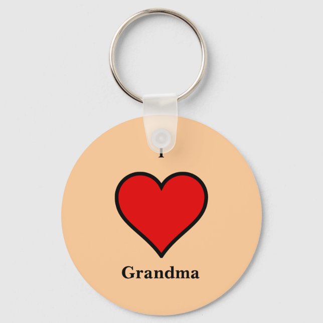 Kärlek Mormor Nyckelring  (Framsida)