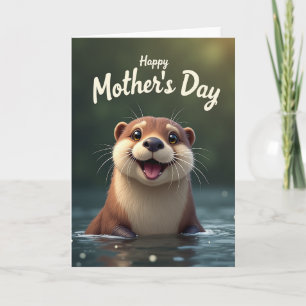 Kärlek Mors Dag Glädjerik Kort