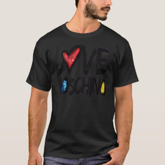 KÄRLEK MOSCHINO LOGOTYP   T SHIRT