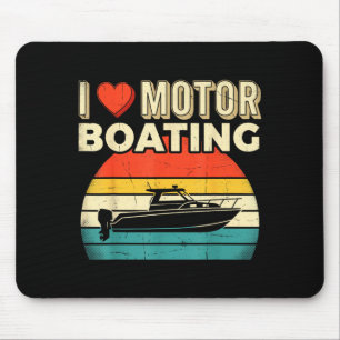 Kärlek motorbåt båt kapten ponton sjö musmatta