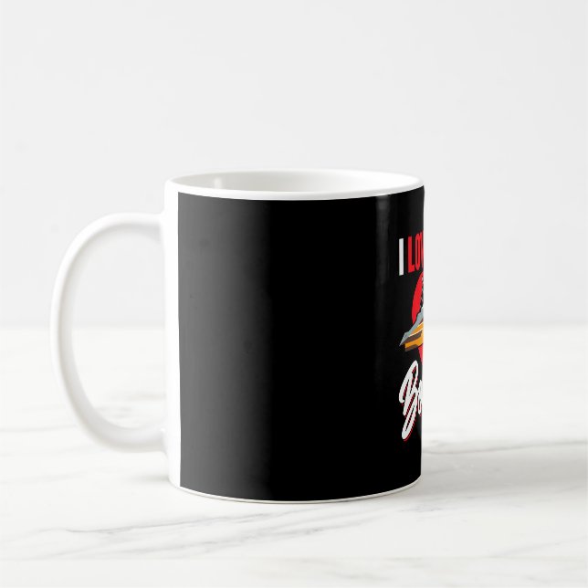 Kärlek motorbåtsägare kapten kraft hastighet kaffemugg (Vänster)
