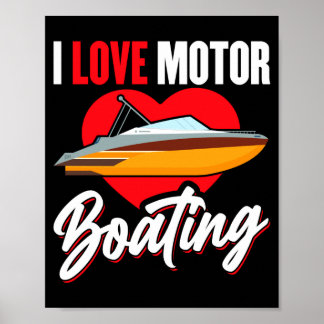 Kärlek motorbåtsägare kapten kraft hastighet poster