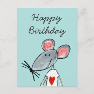 Kärlek Mouse Vykort