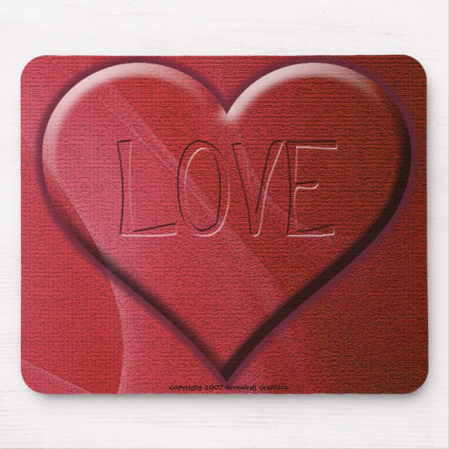 Kärlek Mousepad Musmatta (Framsidan)