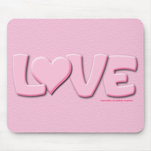 Kärlek Mousepad Musmatta (Framsidan)