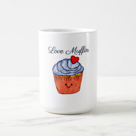 Kärlek Muffin Blue Kaffemugg