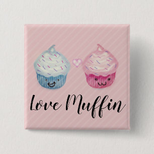 Kärlek-Muffin-Muffinsarna Knapp