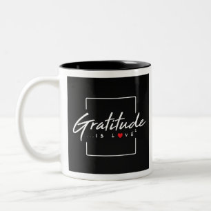 Kärlek multiplicerad höjd Två-Tonad mugg