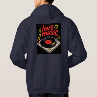Kärlek Music: Centrifugera glädjen Hoodie