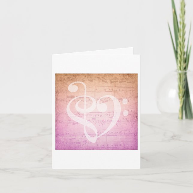 Kärlek Music Kort (Framsida)