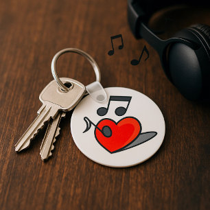 Kärlek Music Nyckelring