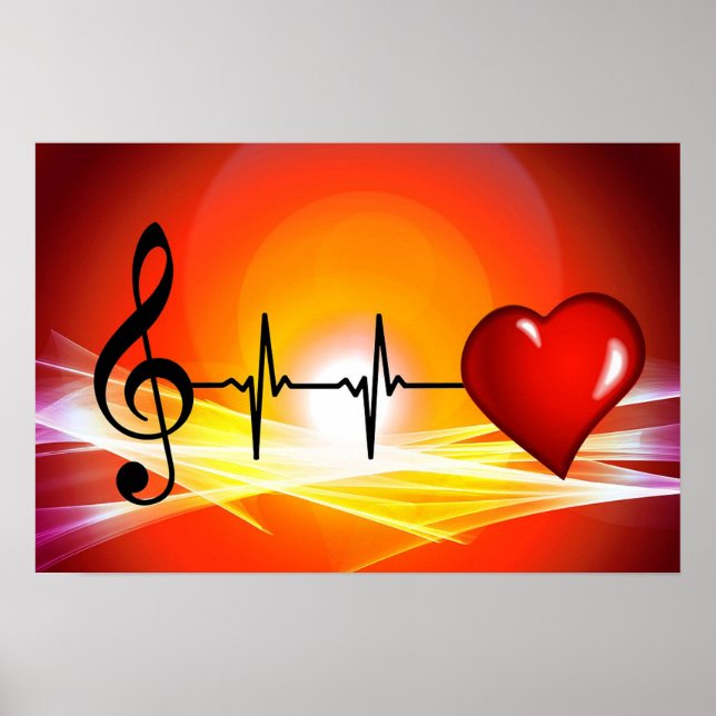 Kärlek Music Poster (Framsidan)