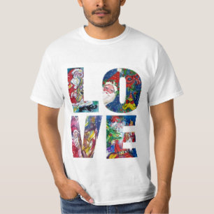 KÄRLEK MUSICAL SANTA JULAFTON PARTY TEE SHIRT