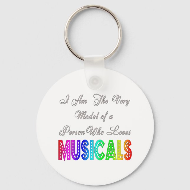 Kärlek Musicals Keychain Nyckelring (Framsida)