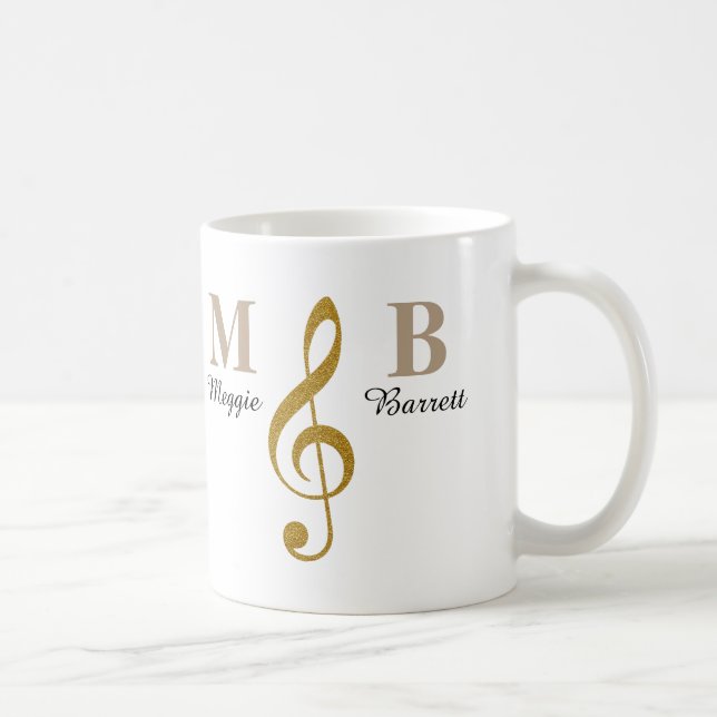 kärlek musik kaffemugg (Höger)