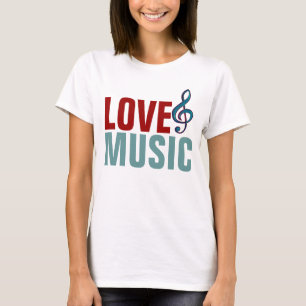 kärlek musik t shirt