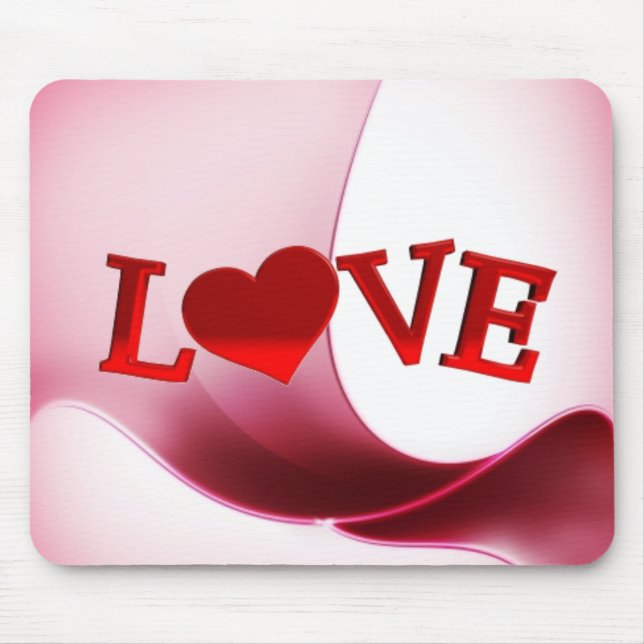 Kärlek-musknapp Musmatta (Framsidan)